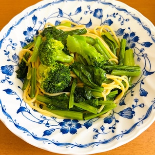 小松菜とブロッコリーのパスタ